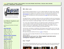 Tablet Screenshot of nightshift-agency.de
